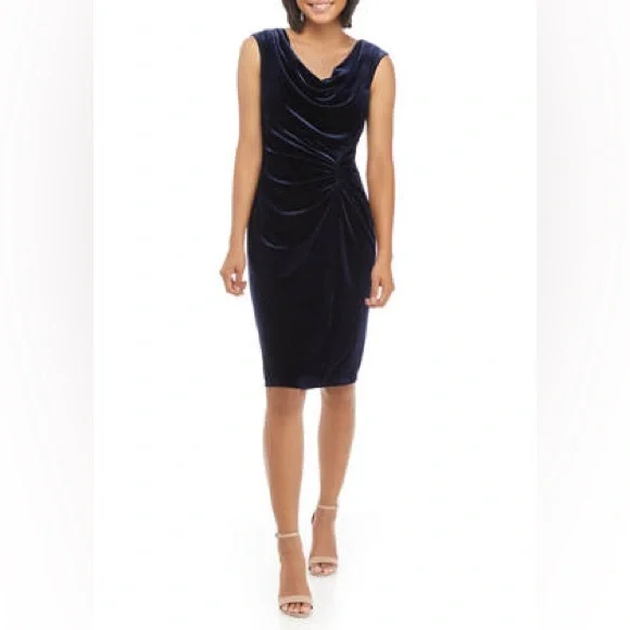 blue velvet cowl neck dress Sexy Cowl Neck Velvet Spaghetti Straps Long Evening Prom Dresses Online